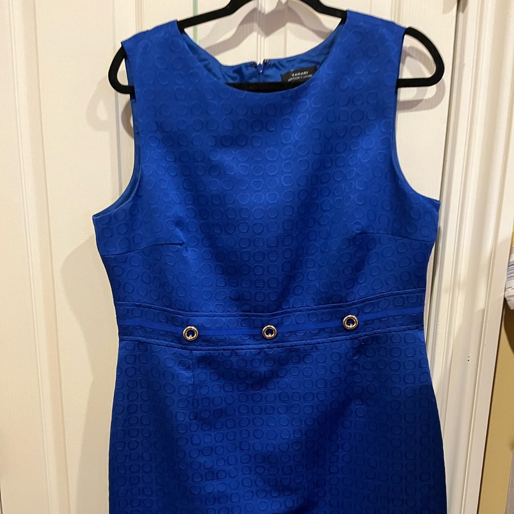 Tahari blue dress. Size 16